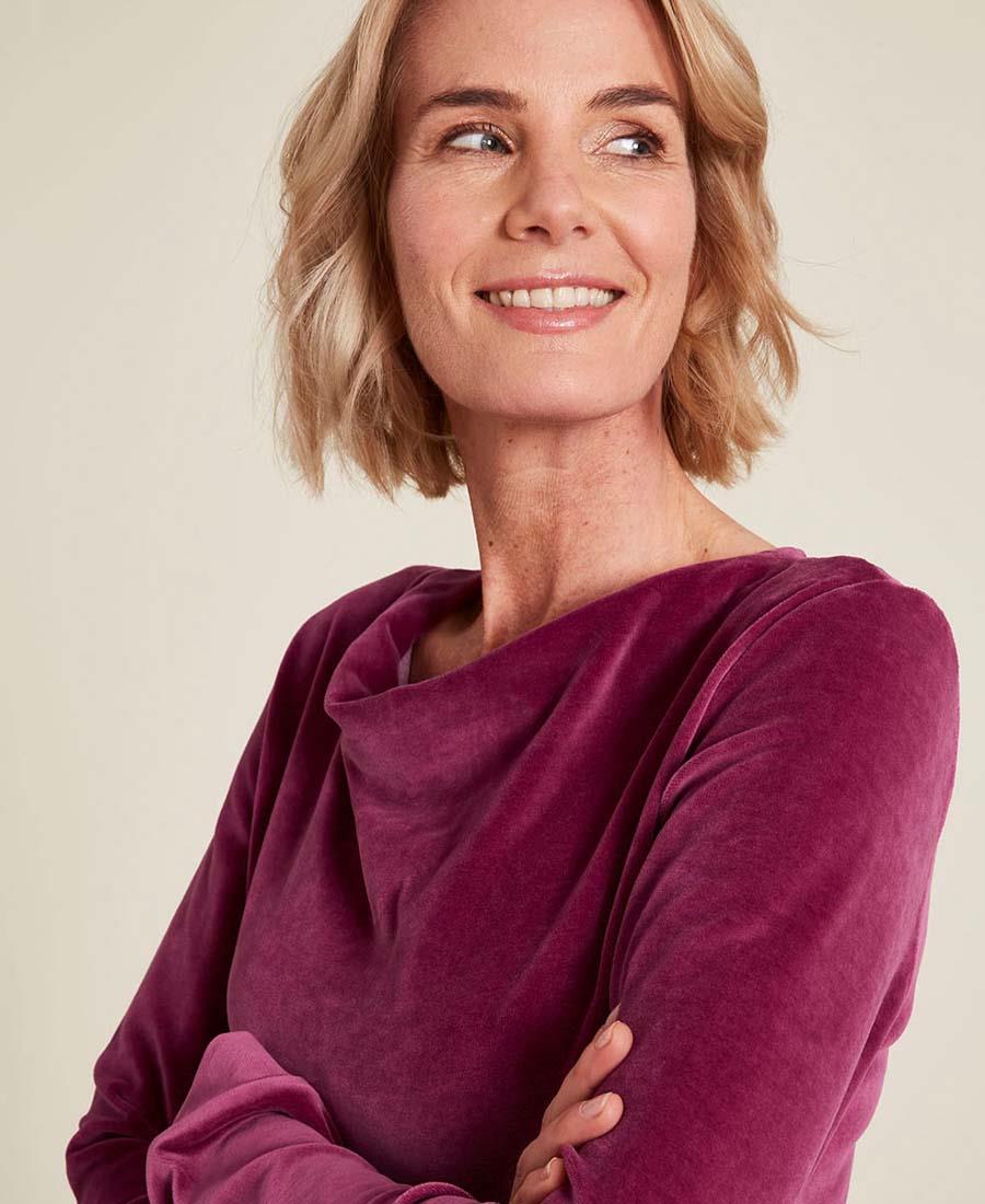 Nicki-Shirt aus Bio-Baumwolle «W24C30», Tranquillo – Bild 3