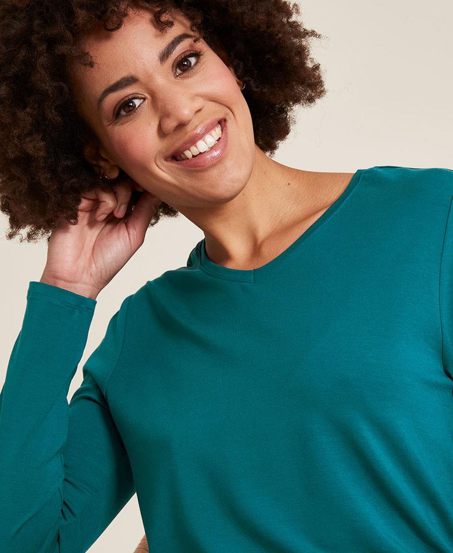 Longsleeve Shirt aus Tencel «BAS10», Tranquillo – Bild 3